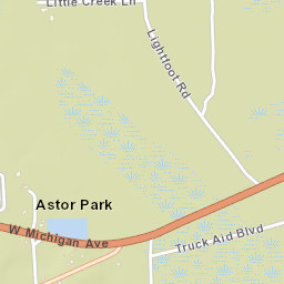 Astor Park Florida Street Map