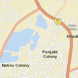 Shadipur Julana Street Map