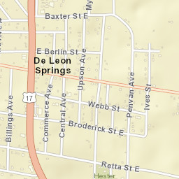 De Leon Springs Florida Street Map