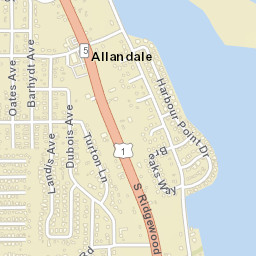 Allandale Florida Street Map