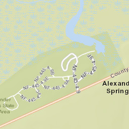 Alexander Springs Florida Street Map