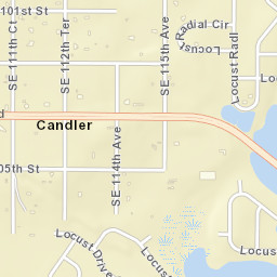 Candler Florida Street Map