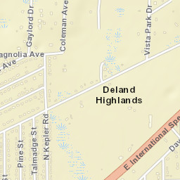 De Land Highlands Florida Street Map