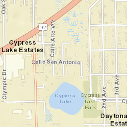 Cypress Lake Estates Florida Street Map