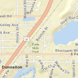 Dunnellon Florida Street Map