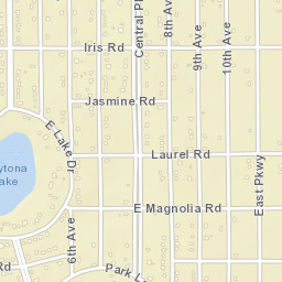 Daytona Park Estates Florida Street Map