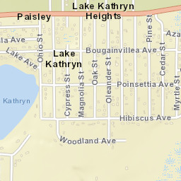 Lake Kathryn Heights Florida Street Map