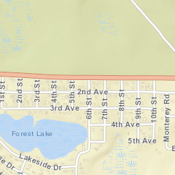 Forest Hills Florida Street Map
