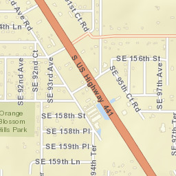 Orange Blossom Hills Florida Street Map