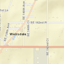Weirsdale Florida Street Map