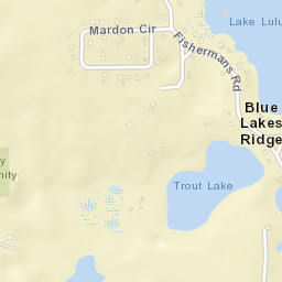 Blue Lakes Ridge Florida Street Map