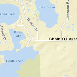 Chain O'Lakes Florida Street Map
