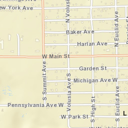 Lake Helen Florida Street Map