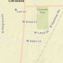 Citronelle Florida Street Map