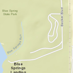 Blue Springs Landing Florida Street Map