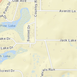 Pine Lakes Florida Street Map