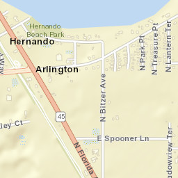Hernando Florida Street Map