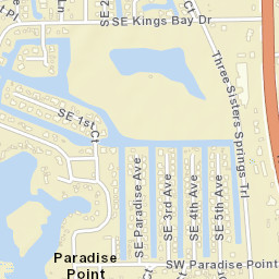Paradise Point Florida Street Map
