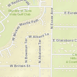 Citrus Hills Florida Street Map