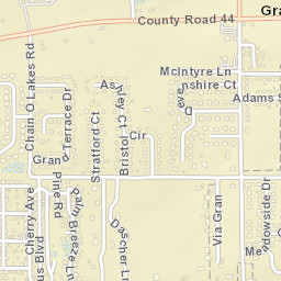 Grand Island Florida Street Map
