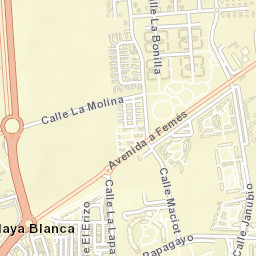 Playa Blanca Street Map