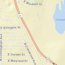 Arlington Florida Street Map