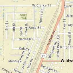 Wildwood Florida Street Map