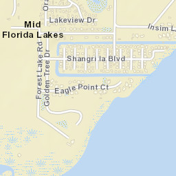 Mid Florida Lakes Florida Street Map