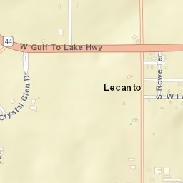 Lecanto Florida Street Map