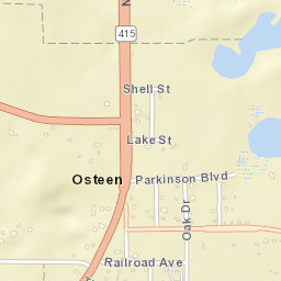 Osteen Florida Street Map