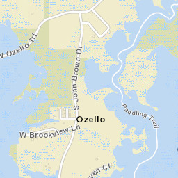Ozello Florida Street Map