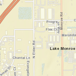 Lake Monroe Florida Street Map