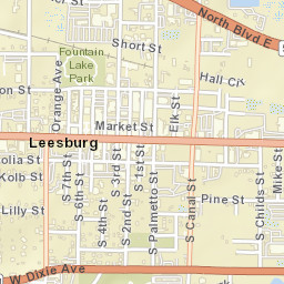 Leesburg Florida Street Map