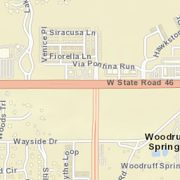 Woodruff Springs Florida Street Map