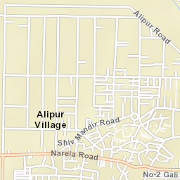Alipur Street Map