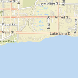 Tavares Florida Street Map