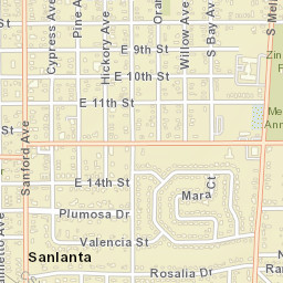 Sanlanta Florida Street Map