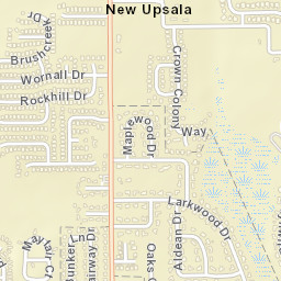 New Upsala Florida Street Map