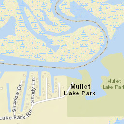 Mullet Lake Park Florida Street Map