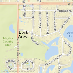 Lock Arbor Florida Street Map