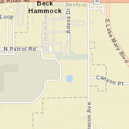 Beck Hammock Florida Street Map