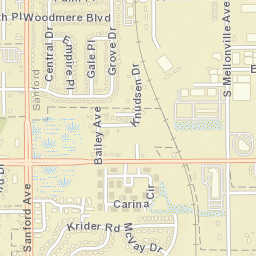 Rosalind Heights Florida Street Map