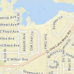 Lake Mary Florida Street Map