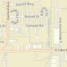 Flora Heights Florida Street Map