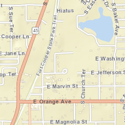 Floral City Florida Street Map