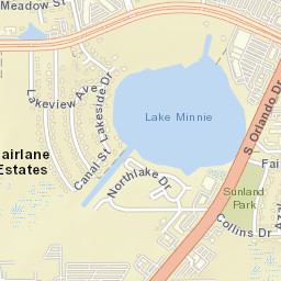 Fairlane Estates Florida Street Map