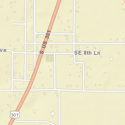 Sumterville Florida Street Map