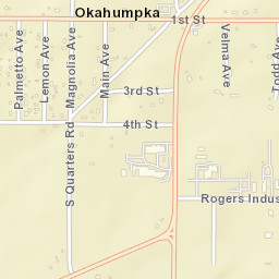 Okahumpka Florida Street Map