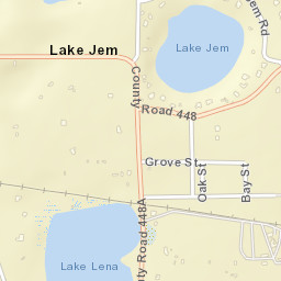 Lake Jem Florida Street Map