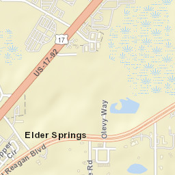 Elder Springs Florida Street Map